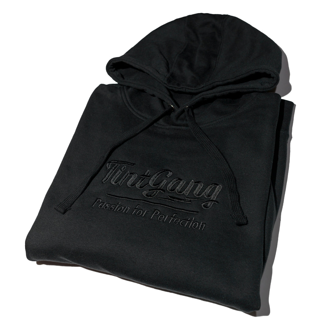 Tint Gang Black on Black Embroidered Hoodie