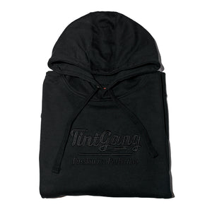 Tint Gang Black on Black Embroidered Hoodie