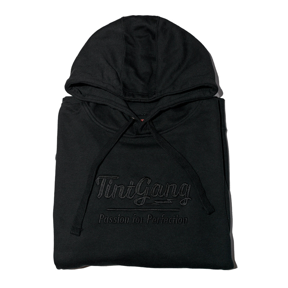 Tint Gang Black on Black Embroidered Hoodie